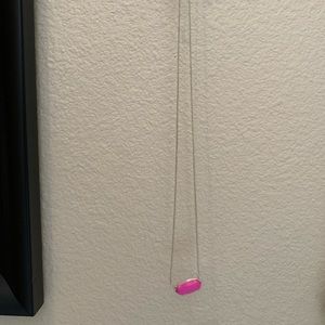 Bright Pink Kendra Scott Necklace with adjustable back